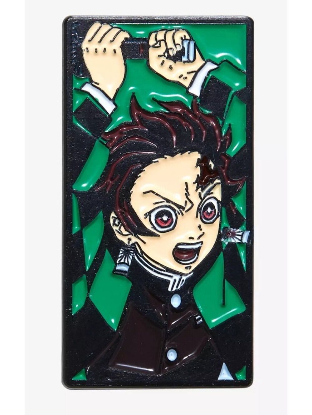 Demon Slayer: Kimetsu no Yaiba Tanjiro Rectangle Frame Enamel Pin